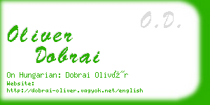 oliver dobrai business card